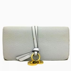 CHLOE ALPHABET LEATHER LONG WALLET PURSE PURSE/Q0589…Can make into crossbody